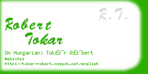 robert tokar business card